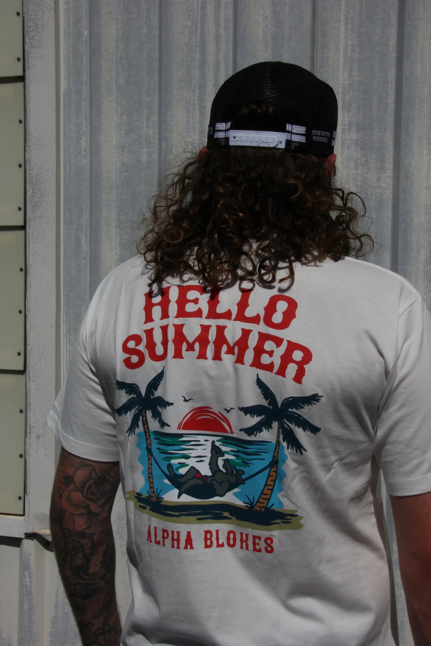HELLO SUMMER CREAM TSHIRT Alpha Blokes