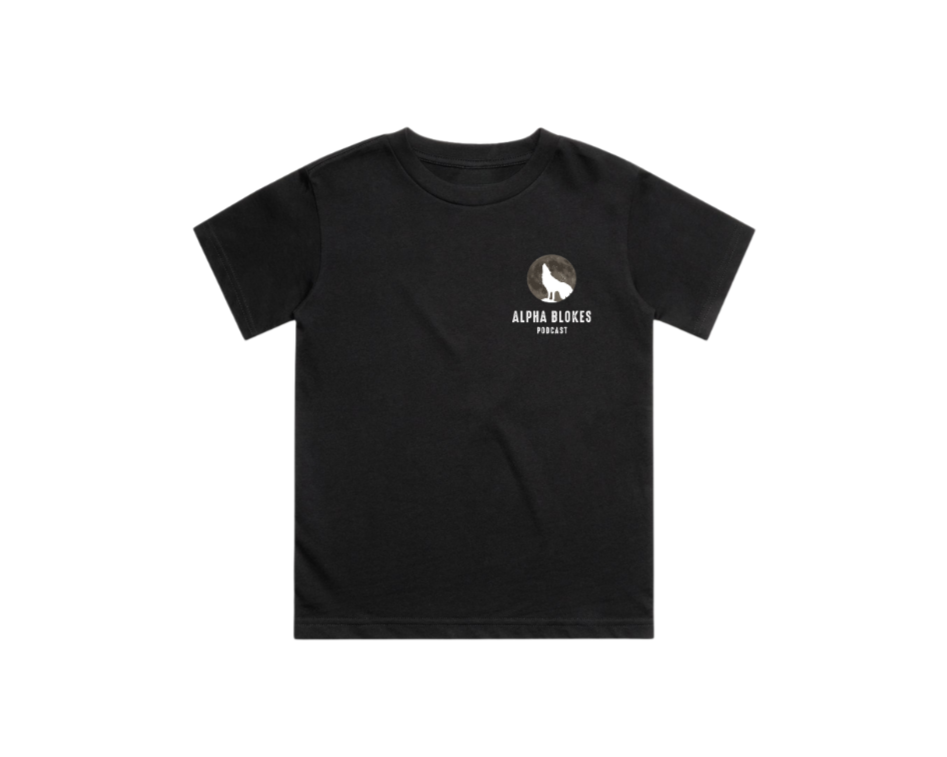 KIDS OG SHIRT BLACK Alpha Blokes