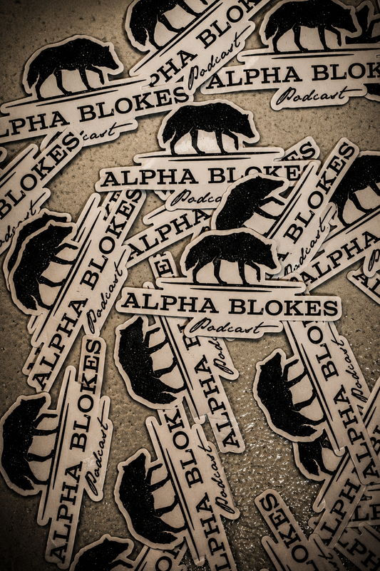 WALKING BLACK WOLF STICKER