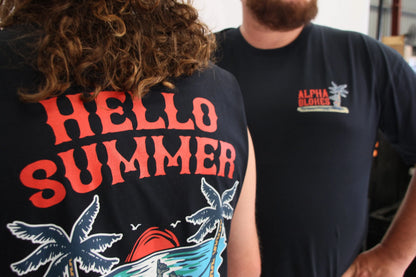 HELLO SUMMER NAVY TSHIRT Alpha Blokes