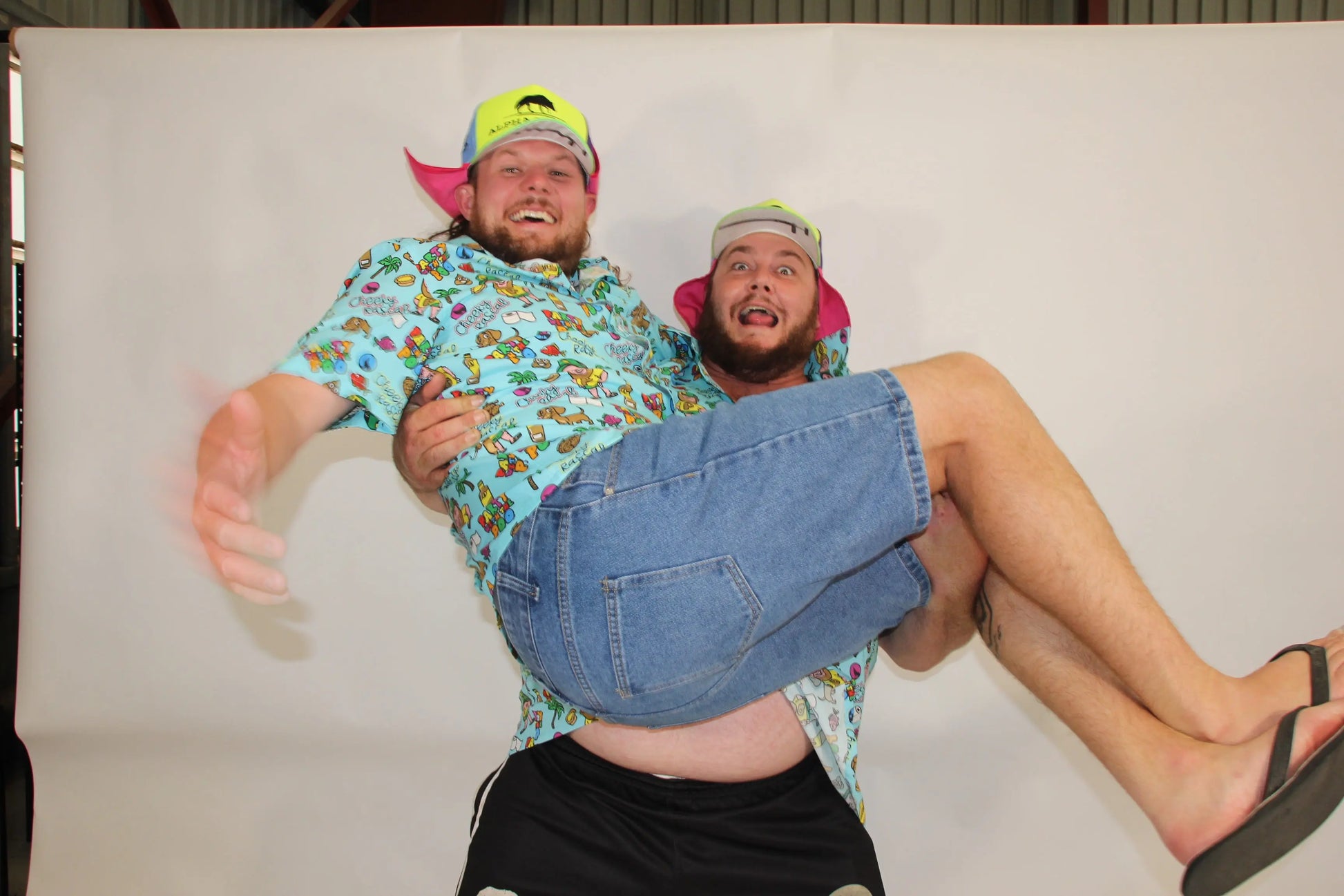 PARTY WITH THE POO BUTTON UP SHIRT Alpha Blokes