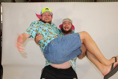 PARTY WITH THE POO BUTTON UP SHIRT Alpha Blokes