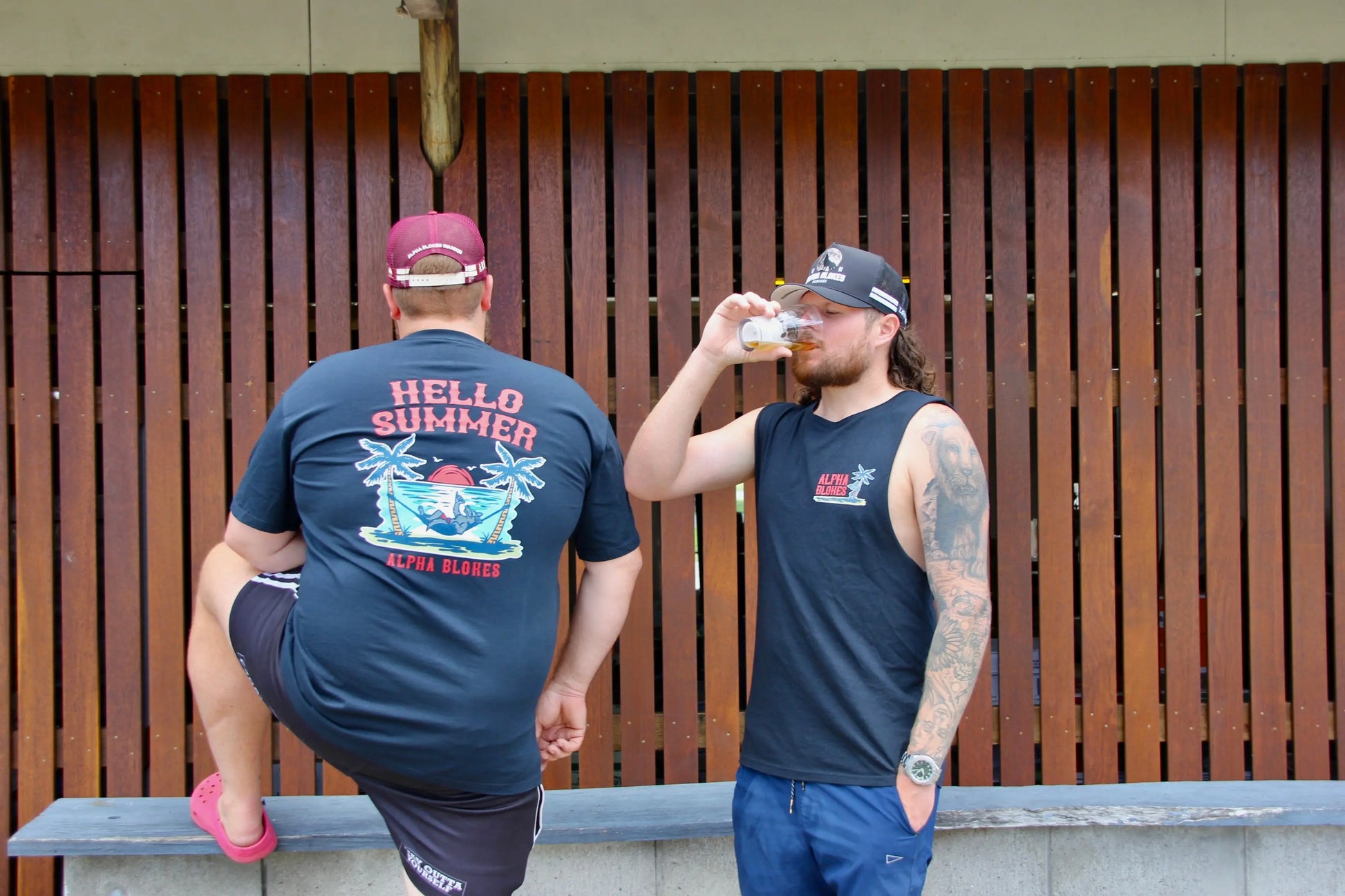 HELLO SUMMER NAVY TANK Alpha Blokes