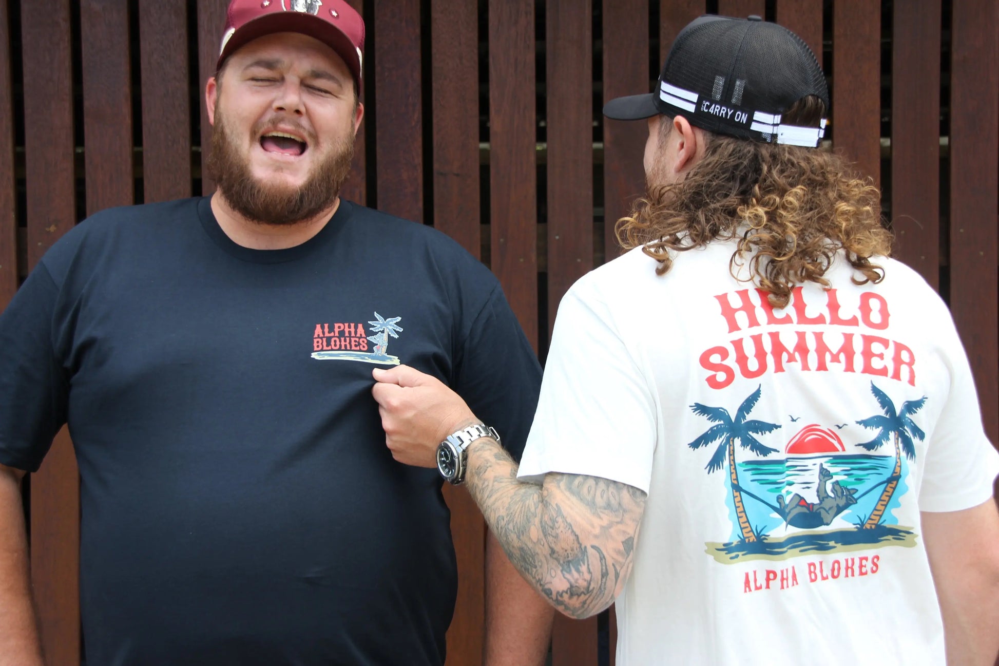 HELLO SUMMER NAVY TSHIRT Alpha Blokes