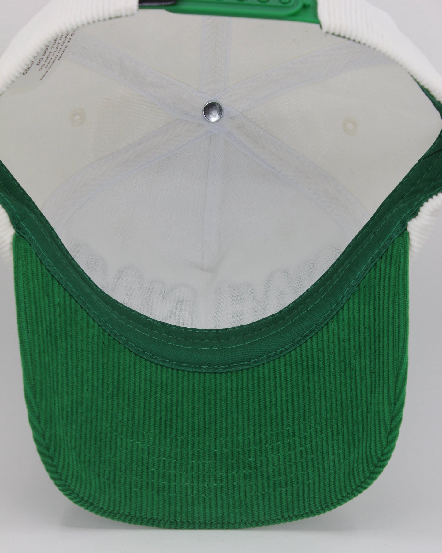 NAH NAH WHITE AND GREEN CAP