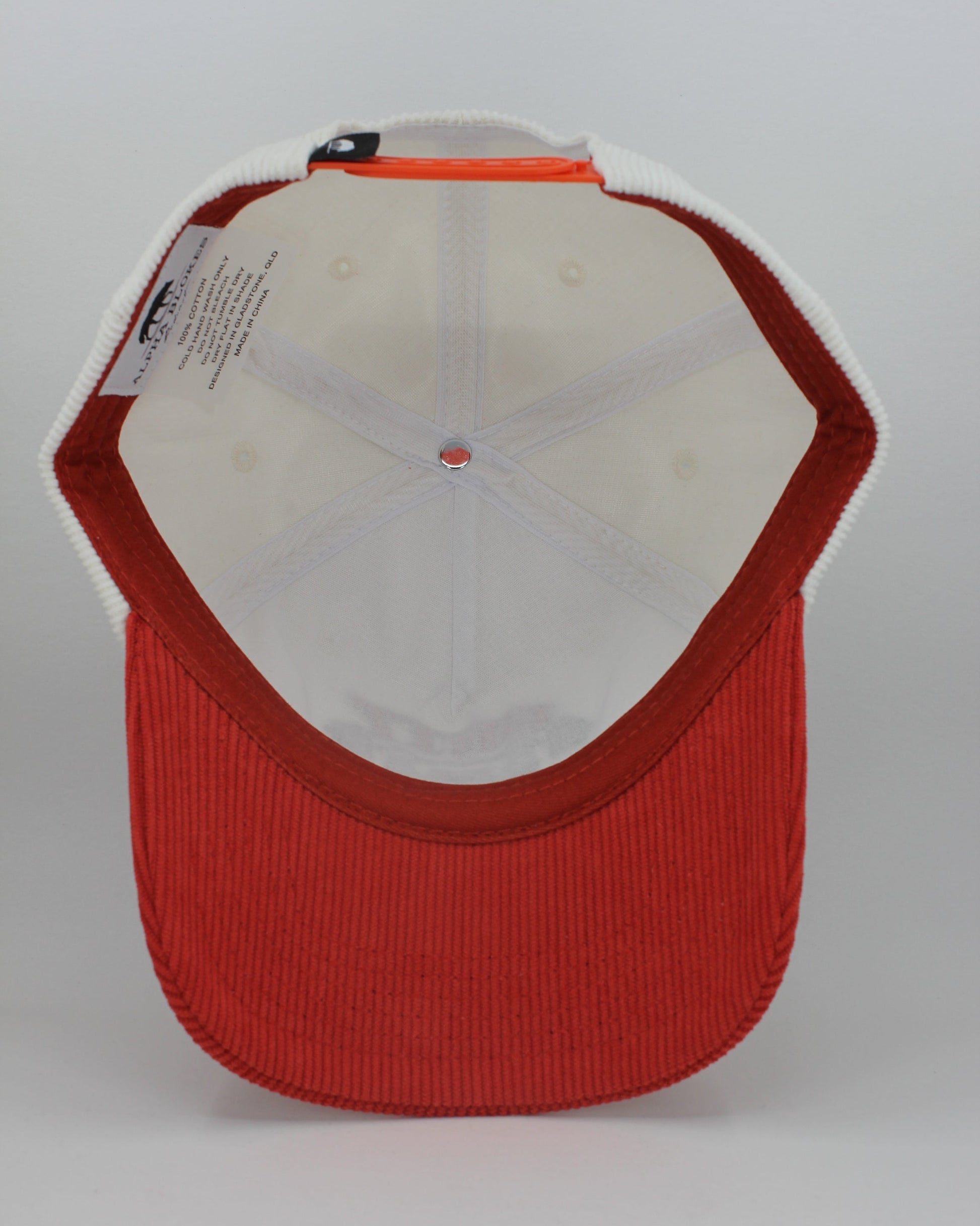 GRIT RED AND WHITE CAP
