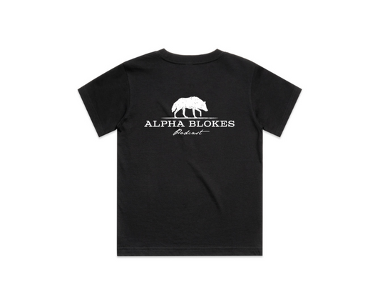 KIDS OG SHIRT BLACK Alpha Blokes